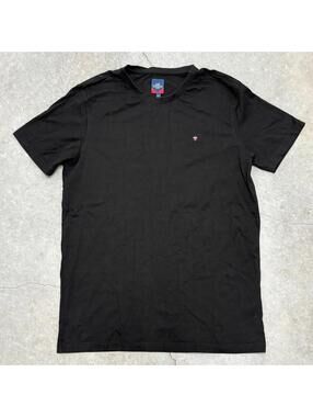 Louis Philippe Jeans Plain Black T Shirt